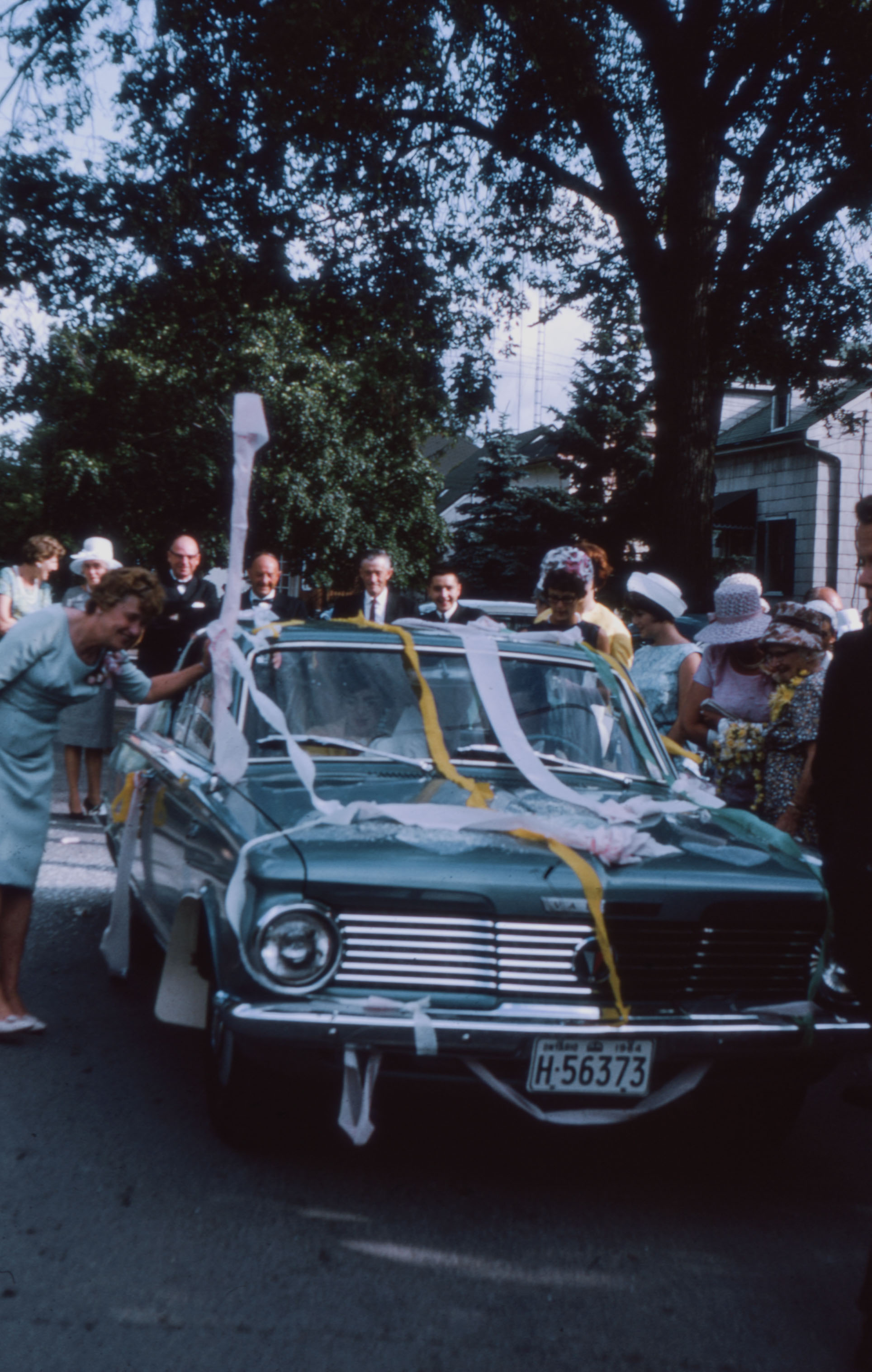 Plymouth decorated for wedding