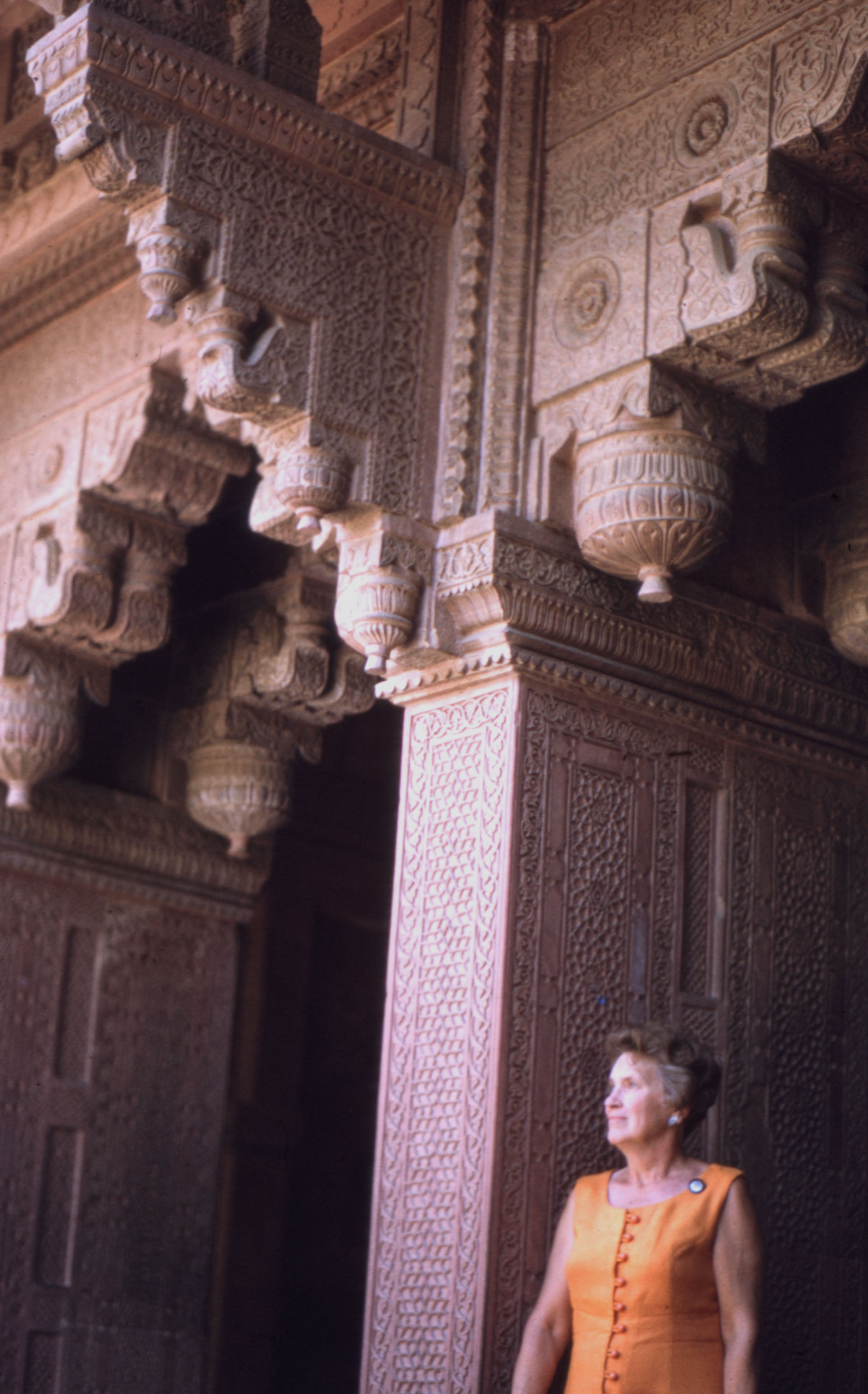 Lois at Agra Fort