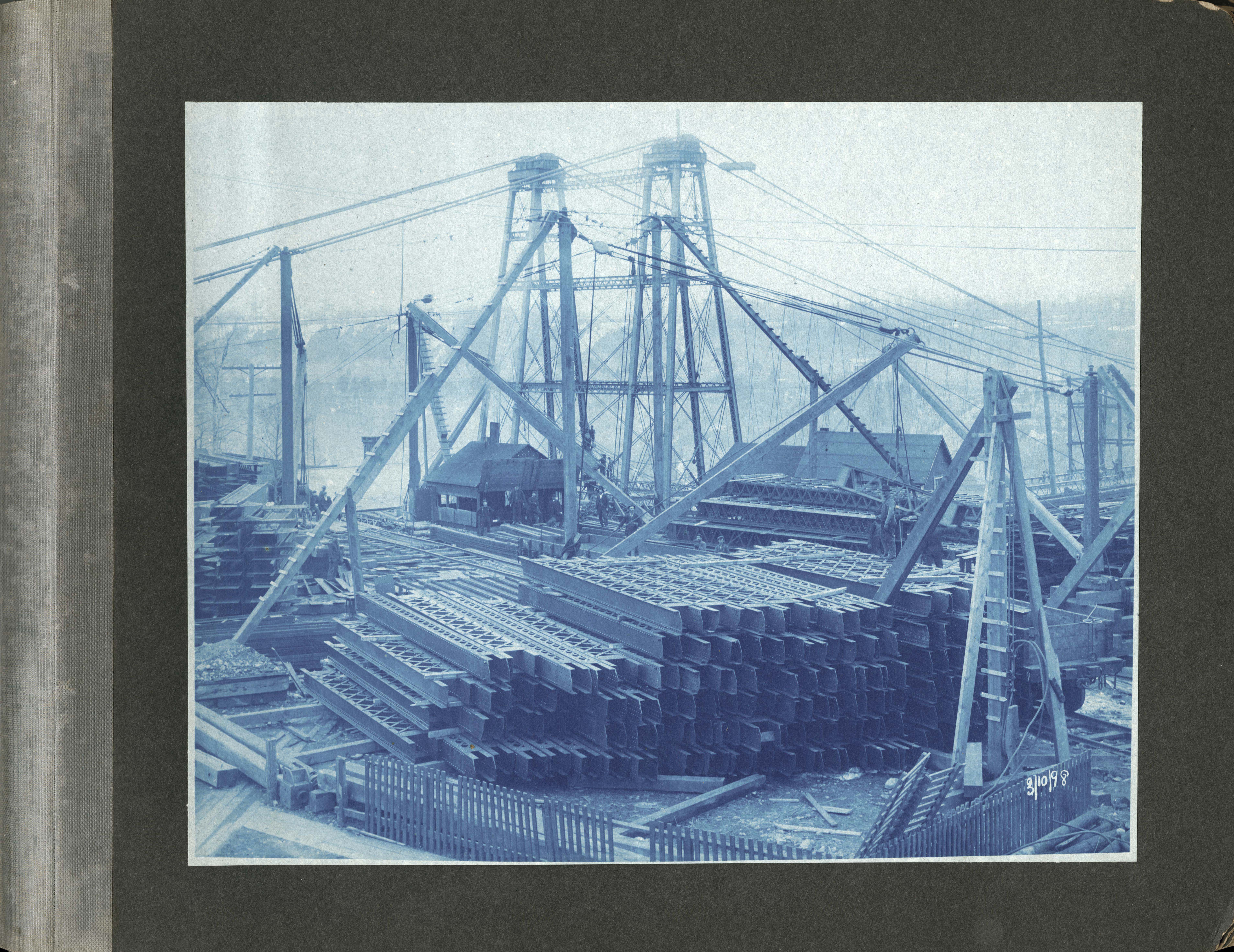 Steel trusses and beams for bridge construction