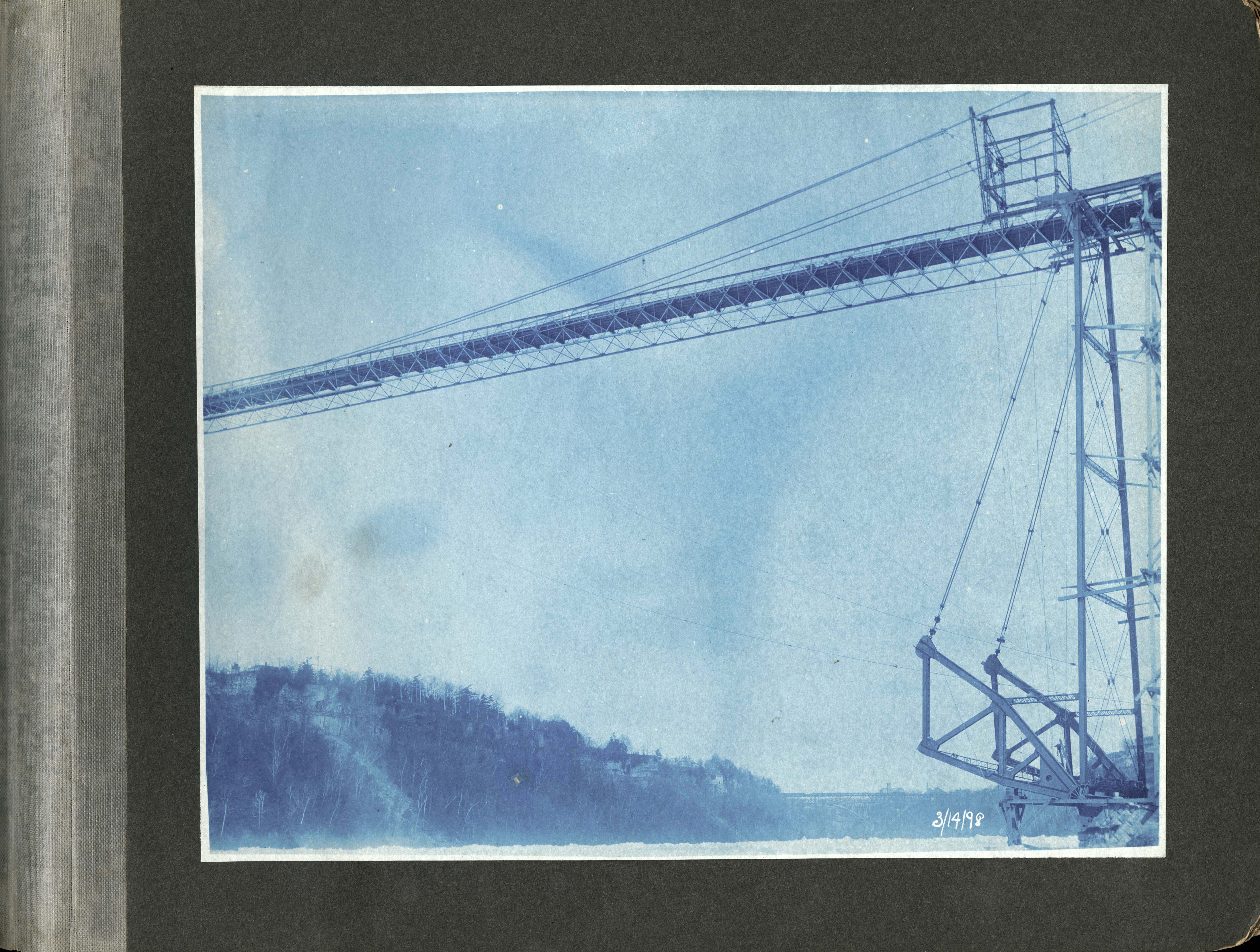 Beginning of construction from base of bridge